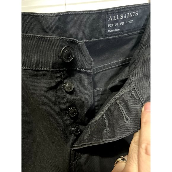 All Saints Pistol Fit Button Fly‎ Men's Jeans - Size 32x31 - Picture 4 of 8